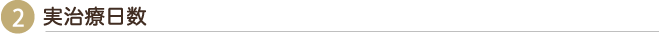 実治療日数